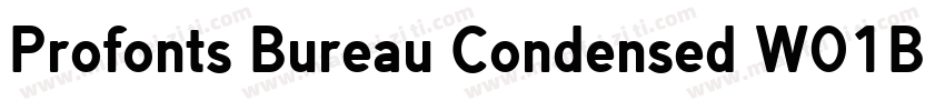 Profonts Bureau Condensed W01Bd字体转换